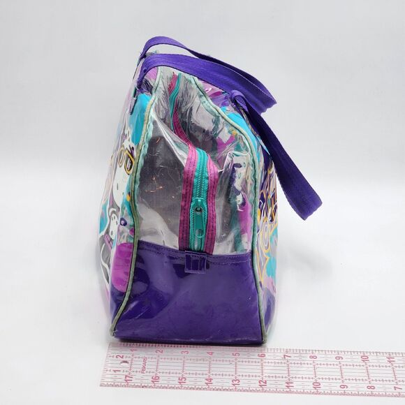 Sanrio Vintage 1996 Pochacco Transparent Beach Duffle Weekender Bag RARE HTF - Picture 12 of 16